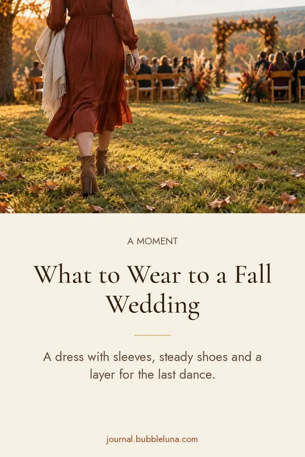 What to Wear to a Fall Wedding
